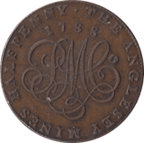1788 DRUID PENNY TOKEN - PENNY TOKEN - Cambridgeshire Coins