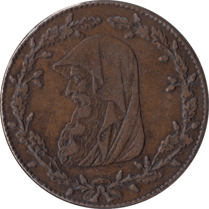 1788 DRUID PENNY TOKEN - PENNY TOKEN - Cambridgeshire Coins