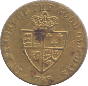 1788 GAMING TOKEN HALF GUINEA STYLE - GAMING TOKEN - Cambridgeshire Coins