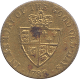 1788 GAMING TOKEN HALF GUINEA STYLE - GAMING TOKEN - Cambridgeshire Coins