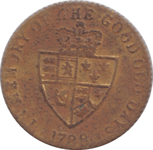 1788 GAMING TOKEN HALF GUINEA STYLE - GAMING TOKEN - Cambridgeshire Coins