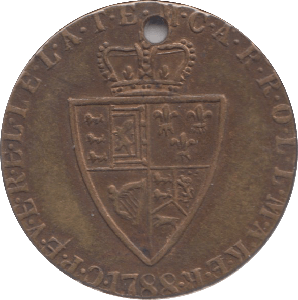 1788 GUINEA GAMING TOKEN - Token - Cambridgeshire Coins