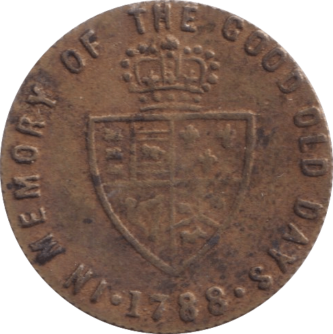 1788 HALF GUINEA GAMING TOKEN - GAMING TOKEN - Cambridgeshire Coins