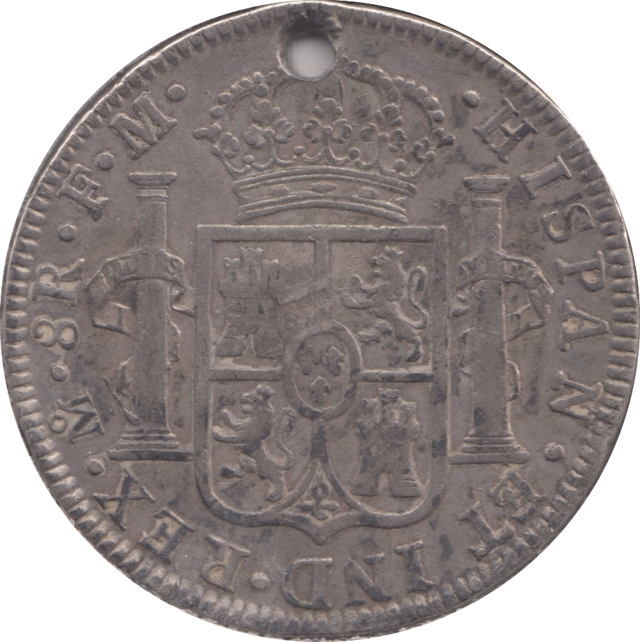 1789 SPAIN SILVER 8 REALES - WORLD COINS - Cambridgeshire Coins
