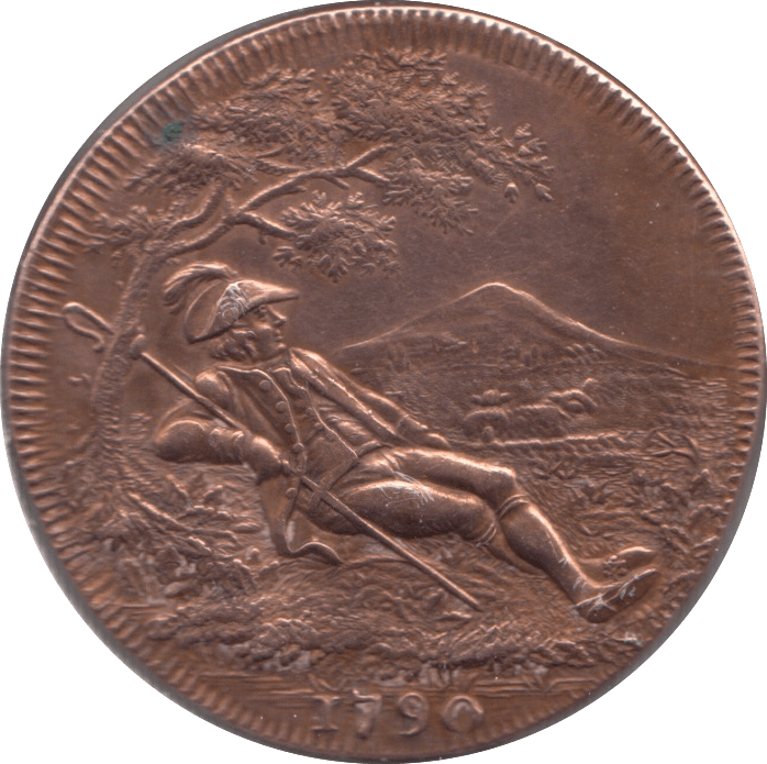 1790 DUDLEY HALFPENNY TOKEN REF 381 - Token - Cambridgeshire Coins