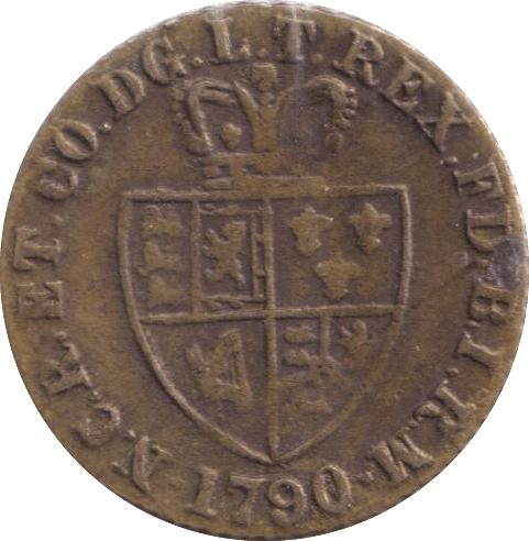 1790 HALF GUINEA GAMING TOKEN - GAMING TOKEN - Cambridgeshire Coins