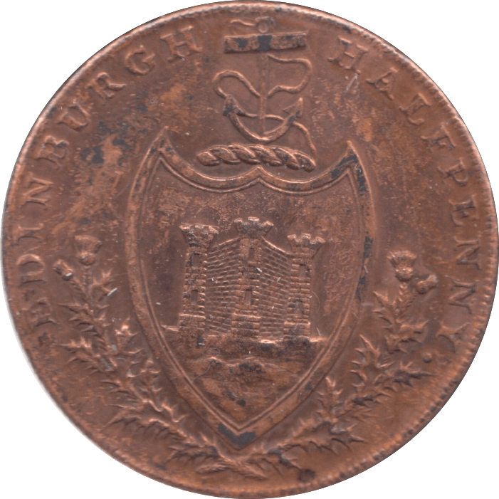 1790 HALFPENNY TOKEN EDINBURGH REF 350 - Token - Cambridgeshire Coins