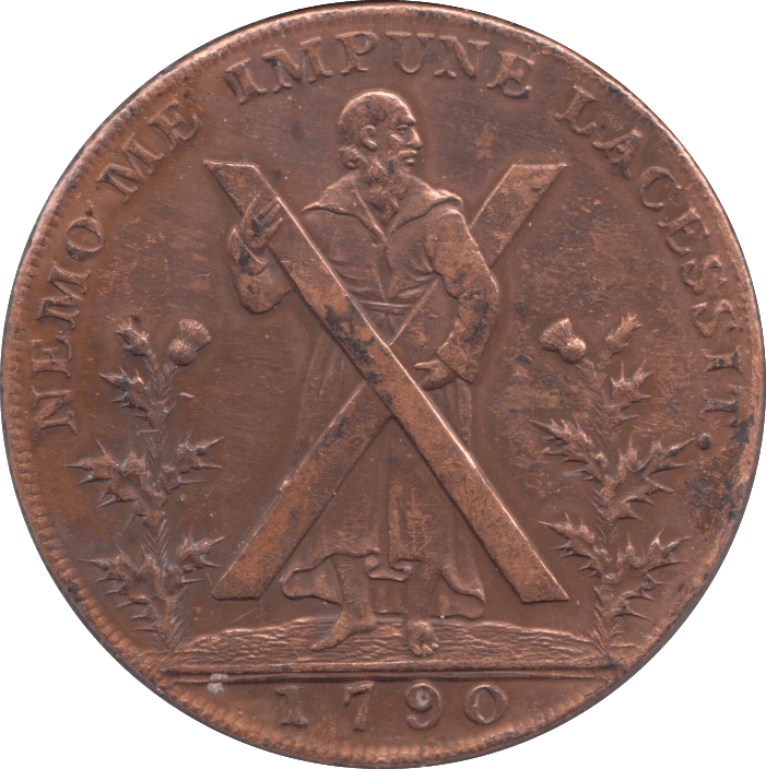 1790 HALFPENNY TOKEN EDINBURGH REF 350 - Token - Cambridgeshire Coins