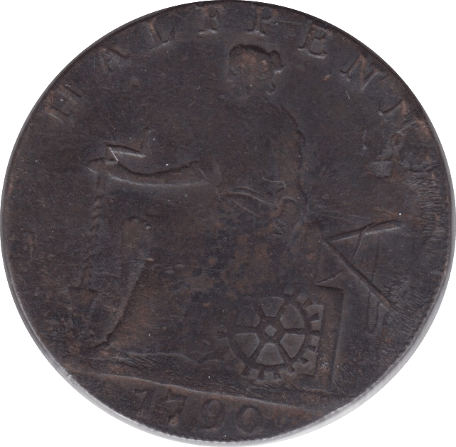 1790 HALFPENNY TOKEN SHAKESPEARE REF 386 - HALFPENNY TOKEN - Cambridgeshire Coins