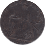 1790 HALFPENNY TOKEN SHAKESPEARE REF 386 - HALFPENNY TOKEN - Cambridgeshire Coins