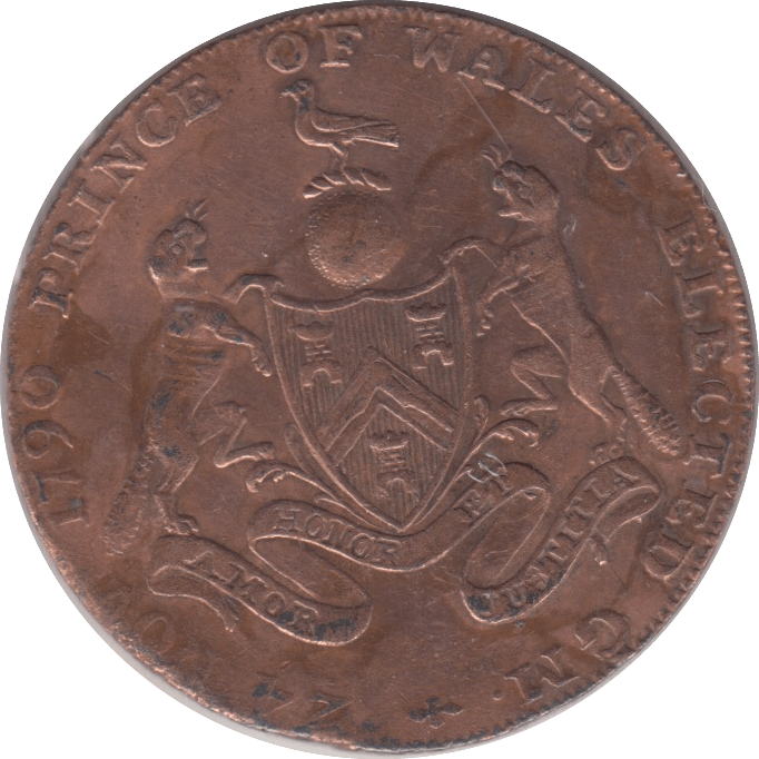 1790 MASONIC HALFPENNY TOKEN REF 361 - Token - Cambridgeshire Coins