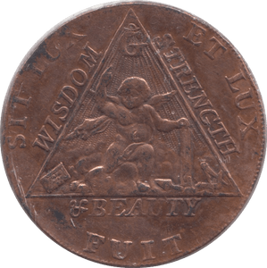 1790 MASONIC HALFPENNY TOKEN REF 361 - Token - Cambridgeshire Coins