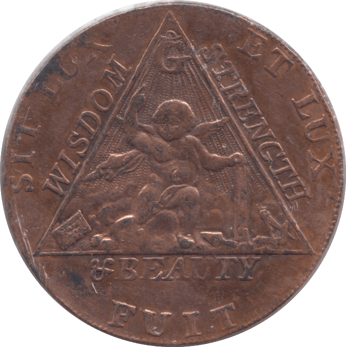 1790 MASONIC HALFPENNY TOKEN REF 361 - Token - Cambridgeshire Coins