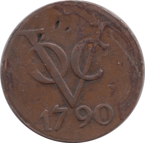 1790 NETHERLANDS ISLAND 1 DUIT - WORLD COINS - Cambridgeshire Coins