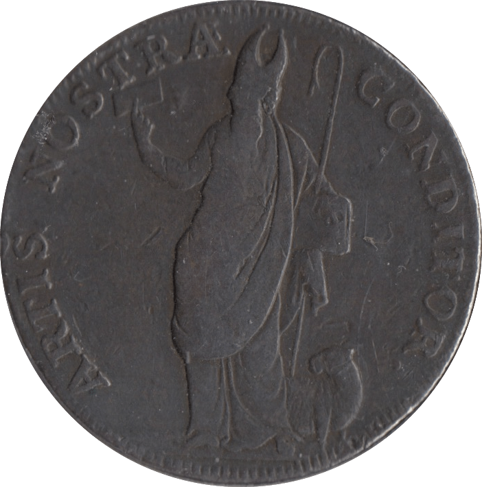 1791 HALFPENNY CONDER TOKEN LEEDS - PENNY TOKEN - Cambridgeshire Coins