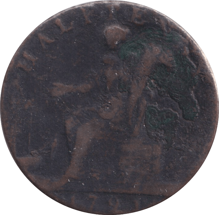 1791 HALFPENNY TOKEN - WORLD COINS - Cambridgeshire Coins