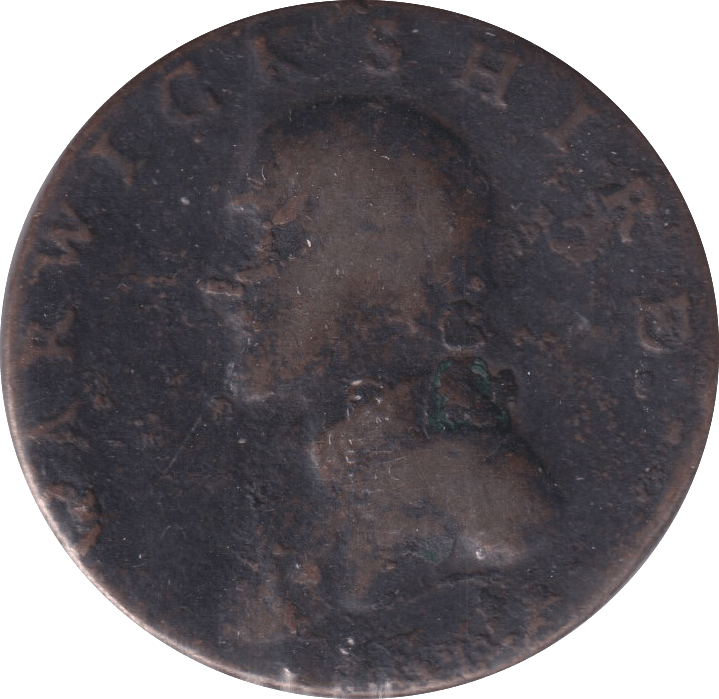1791 HALFPENNY TOKEN - WORLD COINS - Cambridgeshire Coins