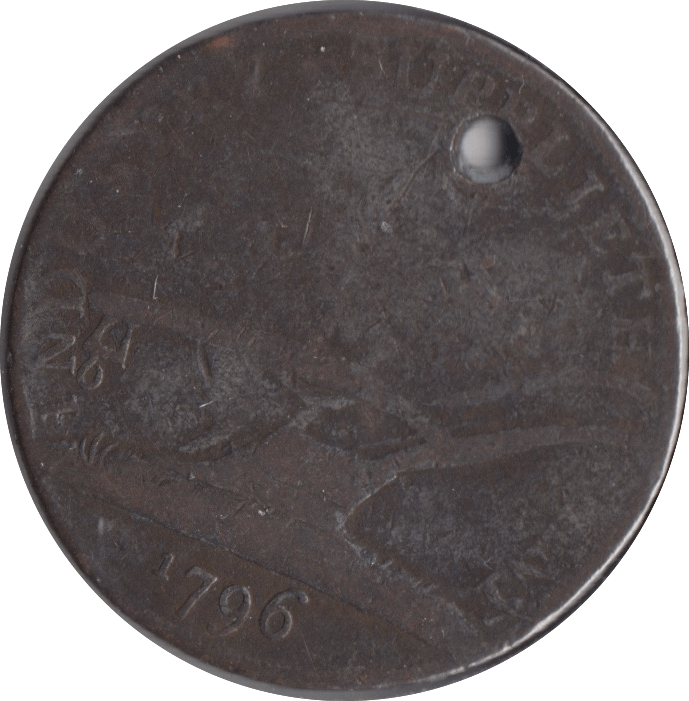 1791 MACCLESFIELD HALFPENNY TOKEN HOLED - Token - Cambridgeshire Coins