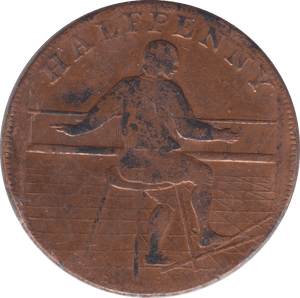 1791 ROCHDALE HALFPENNY TOKEN REF 378 - Token - Cambridgeshire Coins