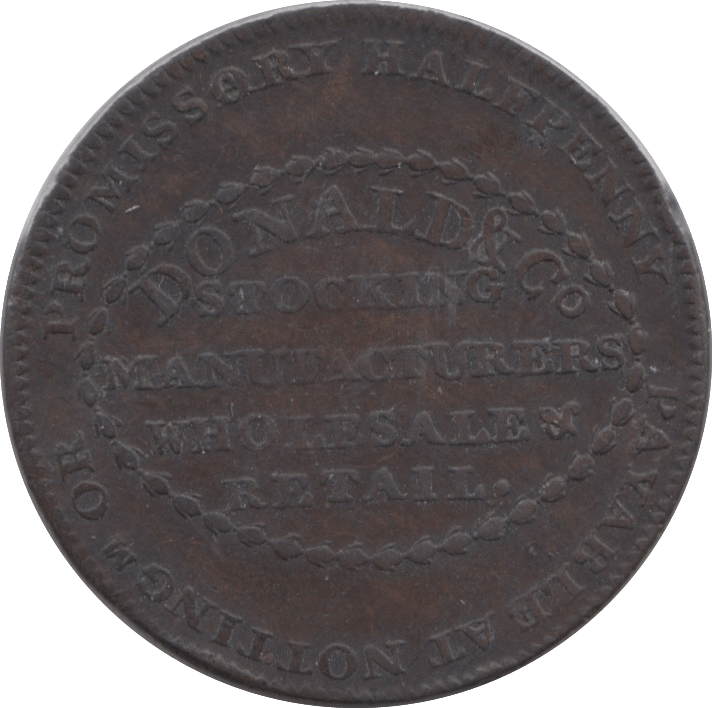 1792 HALFPENNY TOKEN WARWICKSHIRE DONALD AND CO BEEHIVE PLAIN DH123 ( REF 172 ) - Token - Cambridgeshire Coins