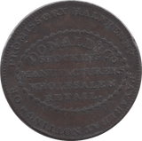 1792 HALFPENNY TOKEN WARWICKSHIRE DONALD AND CO BEEHIVE PLAIN DH123 ( REF 172 ) - Token - Cambridgeshire Coins