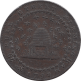 1792 HALFPENNY TOKEN WARWICKSHIRE DONALD AND CO BEEHIVE PLAIN DH123 ( REF 172 ) - Token - Cambridgeshire Coins