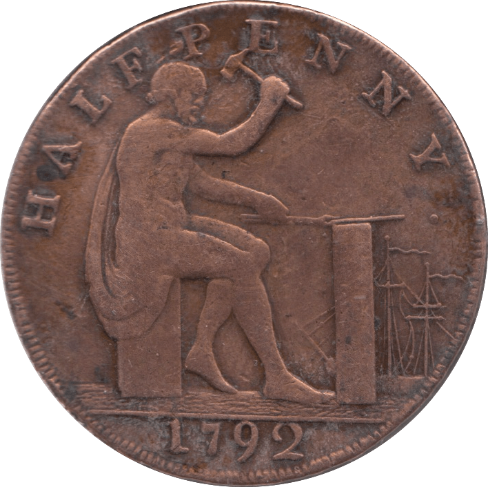 1792 JOHN WILKINSON IRONWORKS HALFPENNY TOKEN REF 388 - HALFPENNY TOKEN - Cambridgeshire Coins