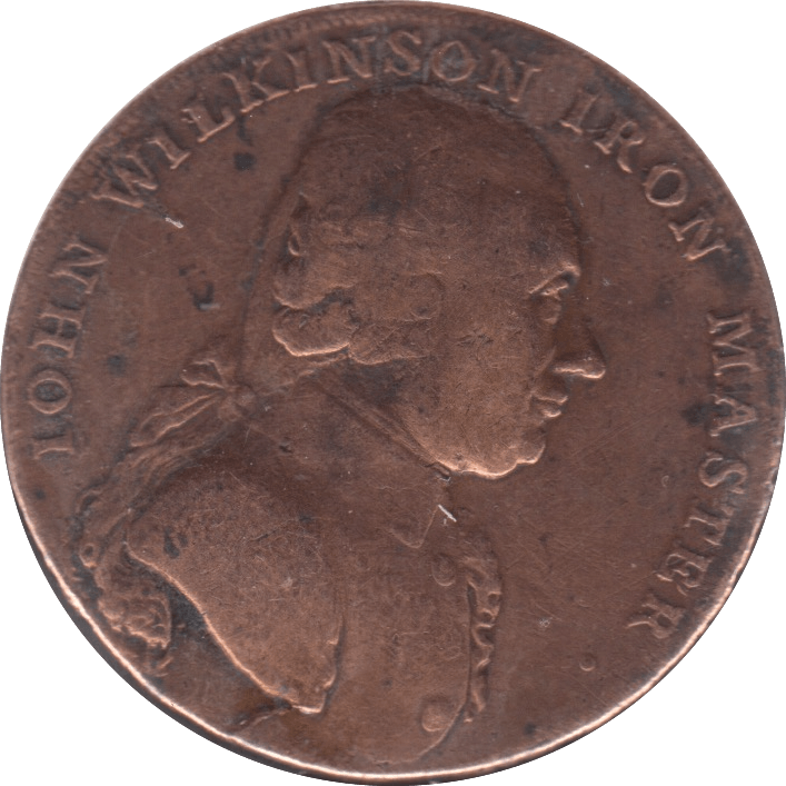 1792 JOHN WILKINSON IRONWORKS HALFPENNY TOKEN REF 388 - HALFPENNY TOKEN - Cambridgeshire Coins