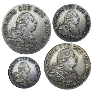 1792 MAUNDY SET GEORGE III ( WIRE MONEY ) - Maundy Set - Cambridgeshire Coins