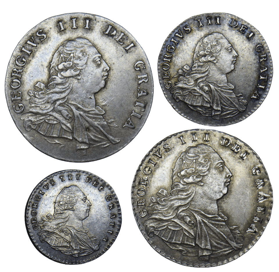 1792 MAUNDY SET GEORGE III ( WIRE MONEY ) - Maundy Set - Cambridgeshire Coins