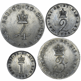 1792 MAUNDY SET GEORGE III ( WIRE MONEY ) - Maundy Set - Cambridgeshire Coins