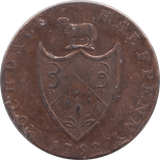 1792 ROCHDALE HALFPENNY TOKEN REF 357 - Token - Cambridgeshire Coins
