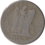 1792 SILVER 15 SOLS FRANCE LOUIS XVI - SILVER WORLD COINS - Cambridgeshire Coins