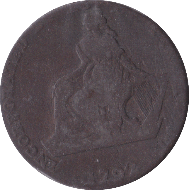 1792 HALFPENNY TOKEN DUBLIN IRELAND