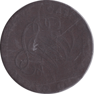 1792 HALFPENNY TOKEN DUBLIN IRELAND
