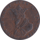 1792 HALFPENNY TOKEN LANCASHIRE