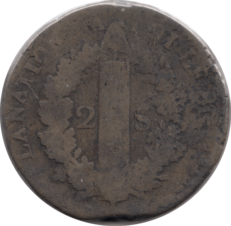 1793 2 SOLS FRANCE LOUIS XVI - WORLD COINS - Cambridgeshire Coins