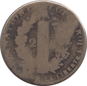 1793 2 SOLS FRANCE LOUIS XVI - WORLD COINS - Cambridgeshire Coins