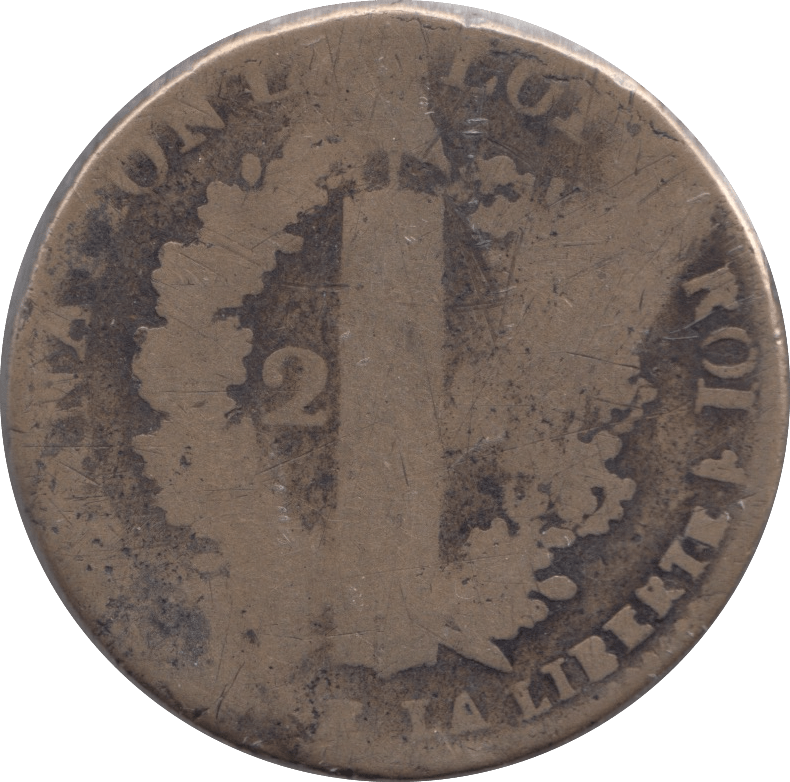 1793 2 SOLS FRANCE LOUIS XVI - WORLD COINS - Cambridgeshire Coins