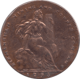 1793 BIRMINGHAM HALFPENNY TOKEN REF 373 - Token - Cambridgeshire Coins