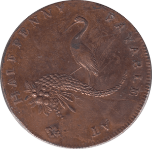 1793 BIRMINGHAM HALFPENNY TOKEN REF 373 - Token - Cambridgeshire Coins