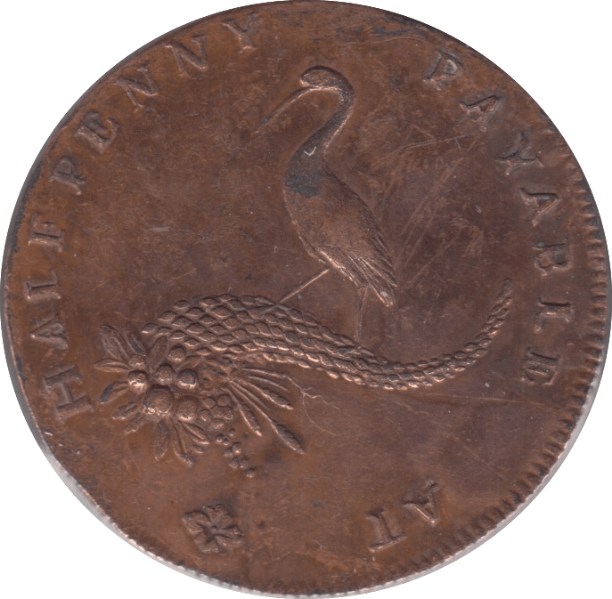 1793 BIRMINGHAM HALFPENNY TOKEN REF 373 - Token - Cambridgeshire Coins