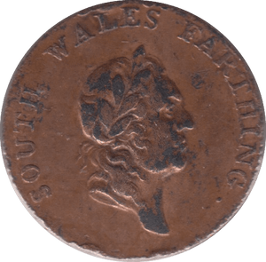 1793 FARTHING SOUTH WALES REF 384 - Token - Cambridgeshire Coins
