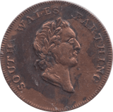 1793 FARTHING SOUTH WALES - FARTHING TOKEN - Cambridgeshire Coins