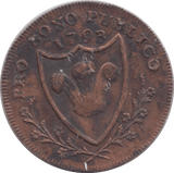 1793 FARTHING SOUTH WALES - FARTHING TOKEN - Cambridgeshire Coins