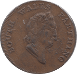 1793 FARTHING SOUTH WALES - Token - Cambridgeshire Coins