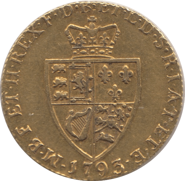 1793 GOLD ONE GUINEA - Guineas - Cambridgeshire Coins