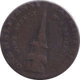 1793 HALFPENNY BRISTOL - WORLD COINS - Cambridgeshire Coins