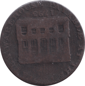 1793 HALFPENNY BRISTOL - WORLD COINS - Cambridgeshire Coins
