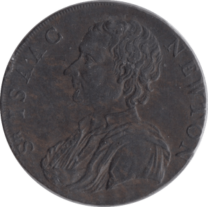 1793 HALFPENNY TOKEN ISAAC NEWTON - HALFPENNY TOKEN - Cambridgeshire Coins